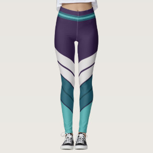 Streetwear Kleurbloklegging – Paars, Lavendel Leggings