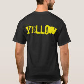 STREETWEAR MODE TEKST GEEL T-Shirt (Achterkant)