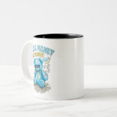 Streetwear Retro Matching Gamma Blue , streetwear  Tweekleurige Koffiemok (Voorkant links)