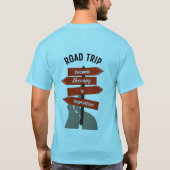 Streetwear Road Trip Heren Basic T-shirt (Achterkant)
