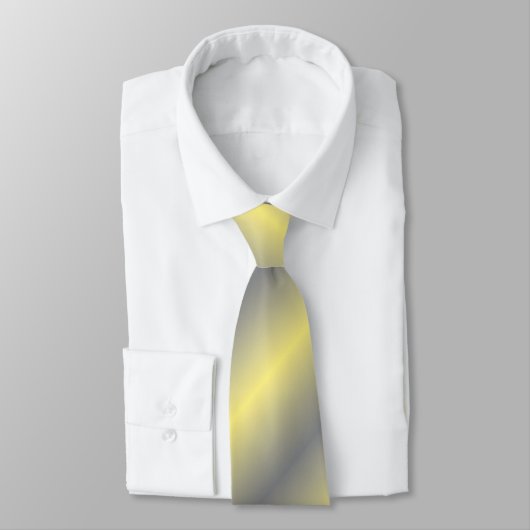 Streifen gelb grau stripes yellow gray grey stropdas (Gebonden)