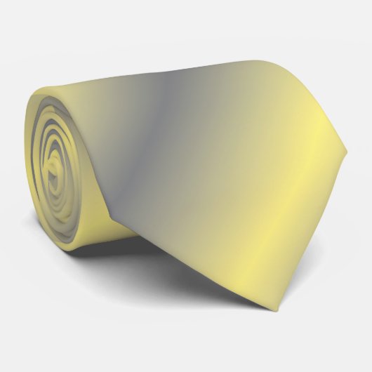 Streifen gelb grau stripes yellow gray grey stropdas (Opgerold)