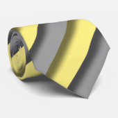 Streifen grau gelb stripes yellow gray grey stropdas (Opgerold)