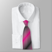 Streifen magenta schwarz stripes black stropdas (Gebonden)