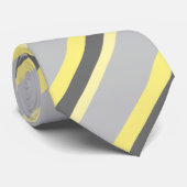 Streifen stripes gelb grau yellow gray grey stropdas (Opgerold)