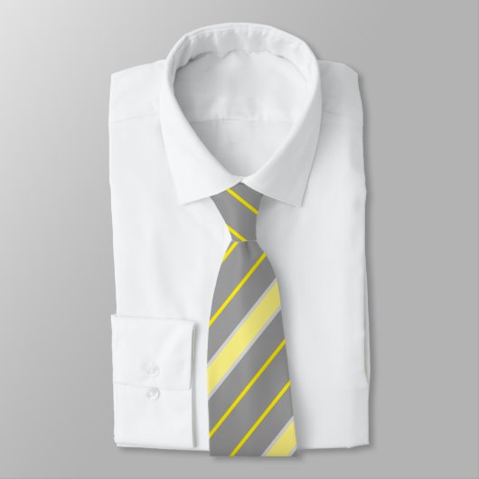 Streifen stripes gelb yellow grau grey gray stropdas (Gebonden)
