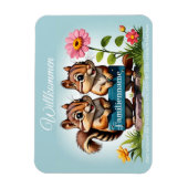 Streifenhörnchen informieren magneet (Verticaal)