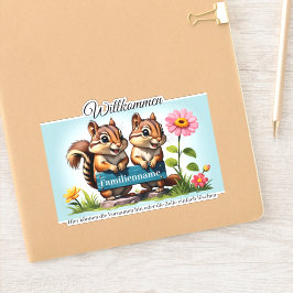 Streifenhörnchen informieren sticker
