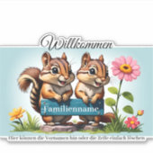 Streifenhörnchen informieren sticker (Voorkant)