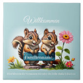 Streifenhörnchen informieren tegeltje (Voorkant)