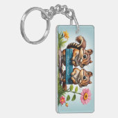 Streifenhörnchen schicken Grüße Sleutelhanger (Voorkant Links)