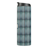 Streifenmuster blau grau thermosbeker (Geroteerd rechts)