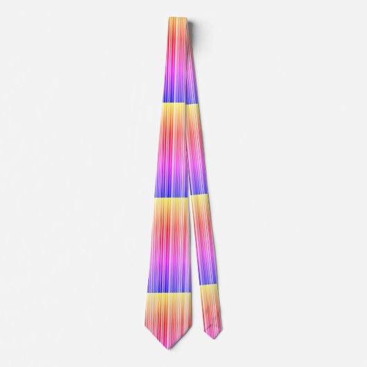 Streifenmuster regenbogenfarben stropdas (Voorkant)