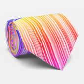 Streifenmuster regenbogenfarben stropdas (Opgerold)