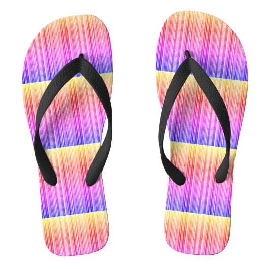 Streifenmuster regenbogenfarben teenslippers (Voetbed)