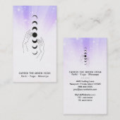 ** strelen de maanfasen + hemelse handen visitekaartje (Voorkant / Achterkant)