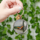 strelitzia bloem sleutelhanger (Hand)