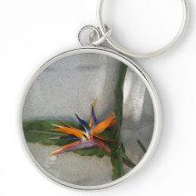 strelitzia bloem sleutelhanger