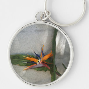 strelitzia bloem sleutelhanger