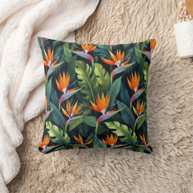 Strelitzia Bloempatroon Kussen (Deken)