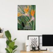 Strelitzia door Marianne North - Exotisch landscha Poster (Thuiskantoor)