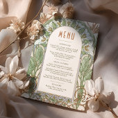 Strelitzia Menu Huwelijk  Art Nouveau Kaart