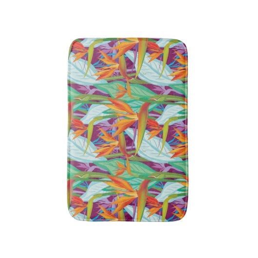 Strelitzia Pattern Badmat (Voorkant Verticaal)