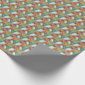 Strelitzia Pattern Cadeaupapier (Hoek)