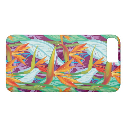 Strelitzia Pattern Case-Mate iPhone Case (Achterkant (Horizontaal))