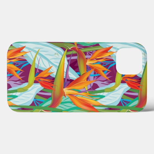 Strelitzia Pattern Case-Mate iPhone Case (Achterkant (horizontaal))