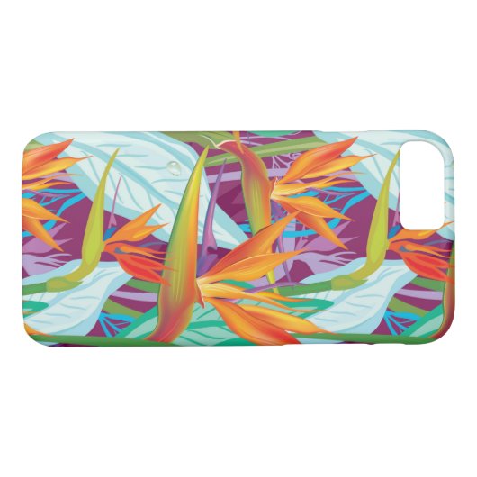 Strelitzia Pattern Case-Mate iPhone Case (Achterkant (Horizontaal))
