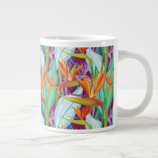 Strelitzia Pattern Grote Koffiekop (Rechts)