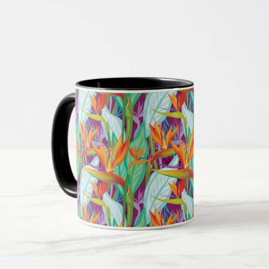 Strelitzia Pattern Mok (Voorkant links)