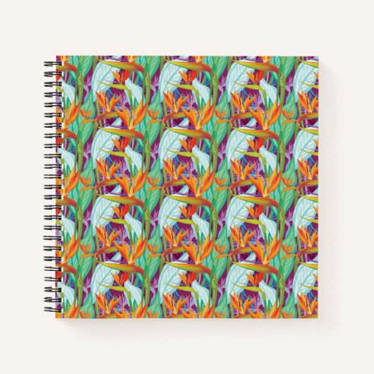 Strelitzia Pattern Notitieboek (Voorkant)