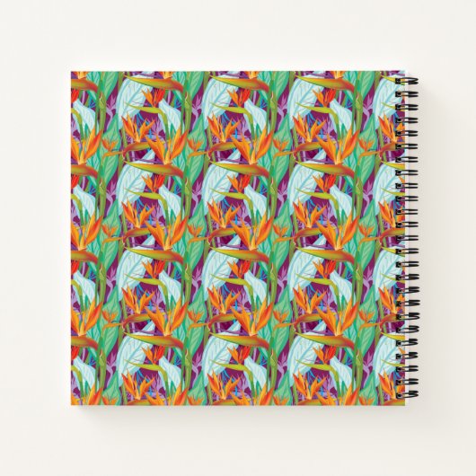 Strelitzia Pattern Notitieboek (Achterkant)