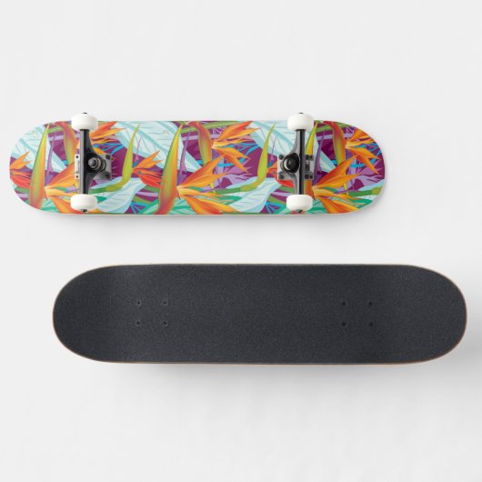 Strelitzia Pattern Persoonlijk Skateboard (Horizontaal)