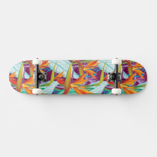 Strelitzia Pattern Persoonlijk Skateboard (Horizontaal)