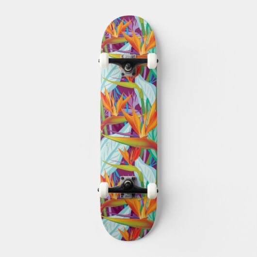 Strelitzia Pattern Persoonlijk Skateboard (Voorkant)
