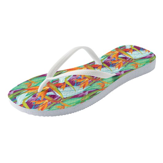 Strelitzia Pattern Teenslippers (Schuin)