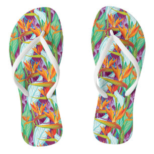 Strelitzia Pattern Teenslippers