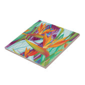 Strelitzia Pattern Tegeltje (Zijkant)