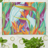 Strelitzia Pattern Theedoek (Gevouwen)