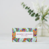 Strelitzia Pattern Visitekaartje (Staand voorkant)