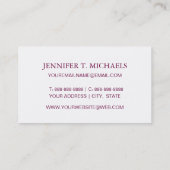 Strelitzia Pattern Visitekaartje (Achterkant)