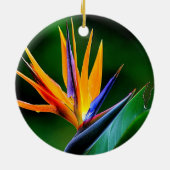 Strelitzia. Vogel van de paradijsbloem. Keramisch Ornament (Achterkant)