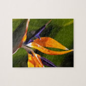 Strelitzia. Vogel van de paradijsbloem. Legpuzzel (Horizontaal)