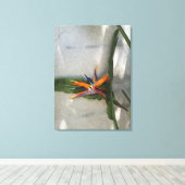 strelitzia voor een muur canvasprint canvas afdruk (Insitu (Houten vloer))