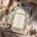 Strelitzia Wedding Invitations Art Nouveau Mucha Kaart<br><div class="desc">Maak kennis met de uitnodiging voor de bruiloft Strelitzia, geïnspireerd door de kunst van Alphonse Mucha. Deze elegante vogels van het paradijs zijn uitgerust met verbluffende strelitzbloemen, die de schoonheid van liefde en engagement symboliseren. De uitnodiging wordt afgedrukt op kaarten van hoge kwaliteit en kenmerkt een verfijnde doopvont voor de...</div>