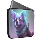 Strelka - de Sovjet-ruimtehond Laptop Sleeve (Voorkant Rechts)