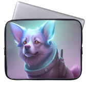 Strelka - de Sovjet-ruimtehond Laptop Sleeve (Voorkant)